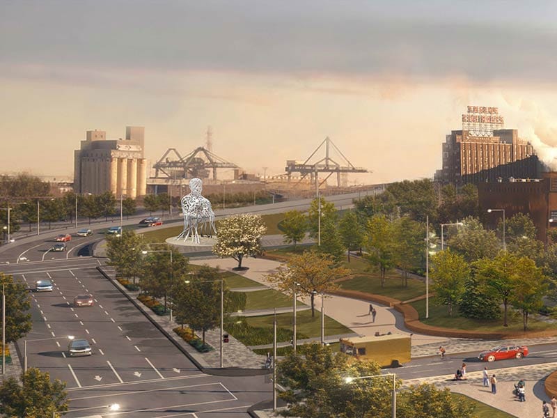 International artist Jaume Plensa creates a monumental artwork for Montréal