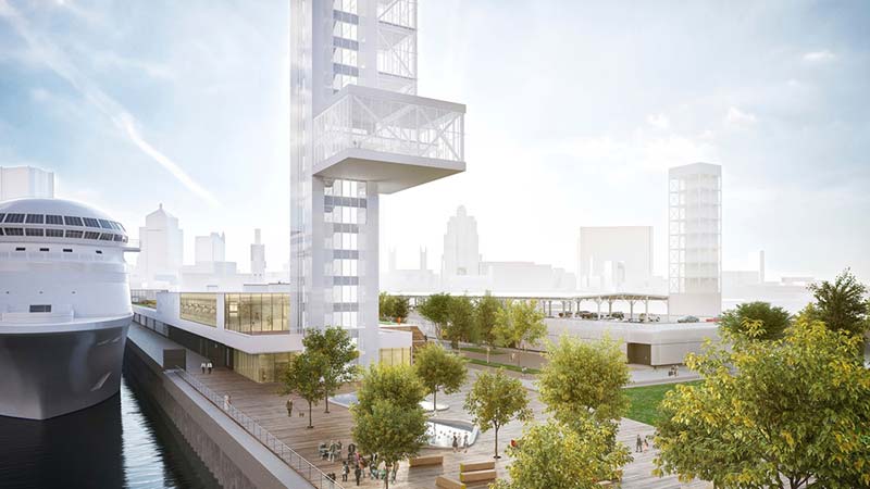 Iberville International Maritime Terminal and Alexandra Pier design revealed